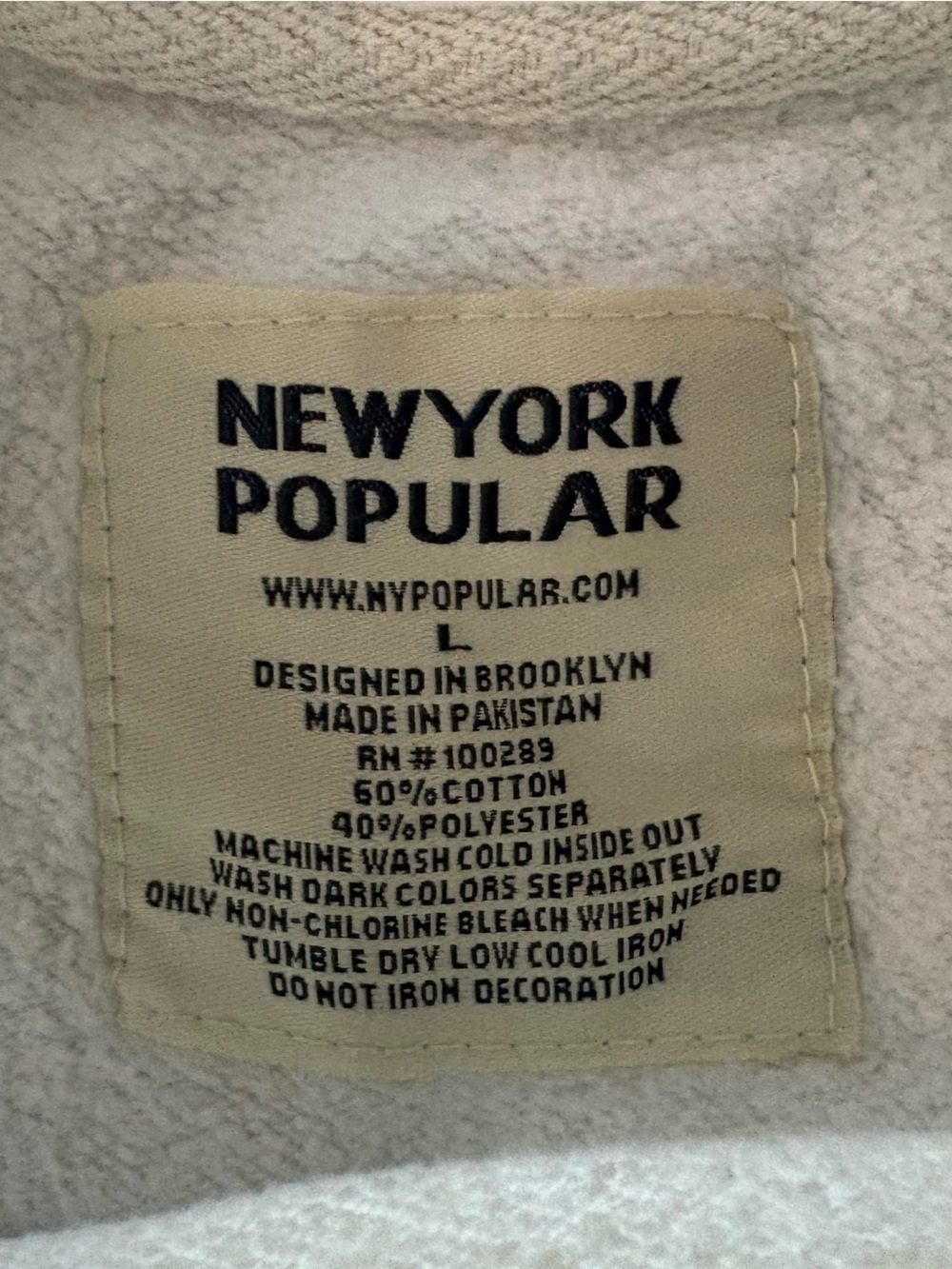 Buttery Soft Chenille “New York City”Sweatshirt  by New York Popular - Picture 4 of 7